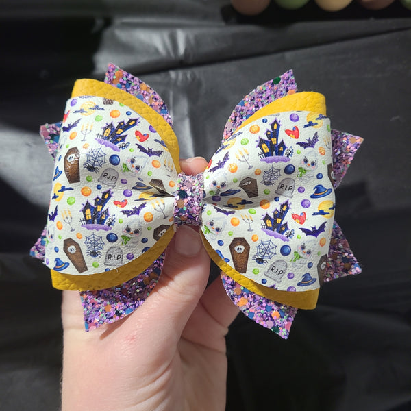 Halloween Mix Pinch Bow