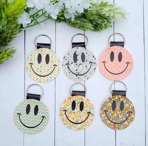 Smiley Face Keychains