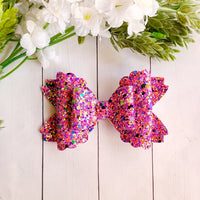 Pink Halloween Glow Bow
