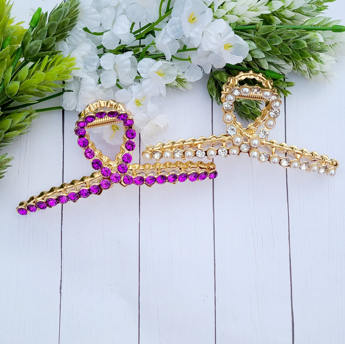 Pearl Claw Clips (Metal) – Custom Creations by Susanne