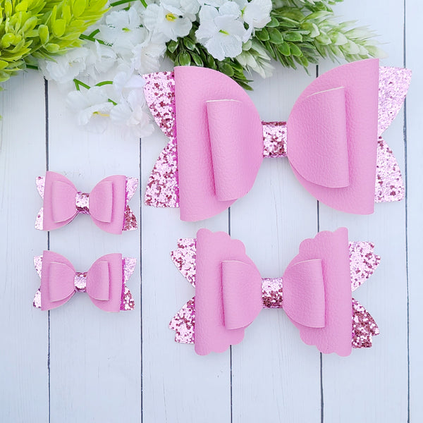 Solid Pink Bows