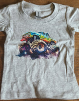 Monster Truck Gray Tshirt