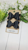 Black Holey Pigtail Set