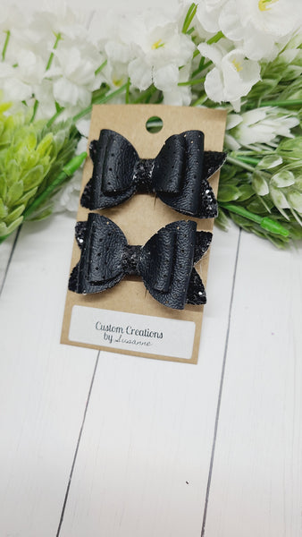 Black Holey Pigtail Set