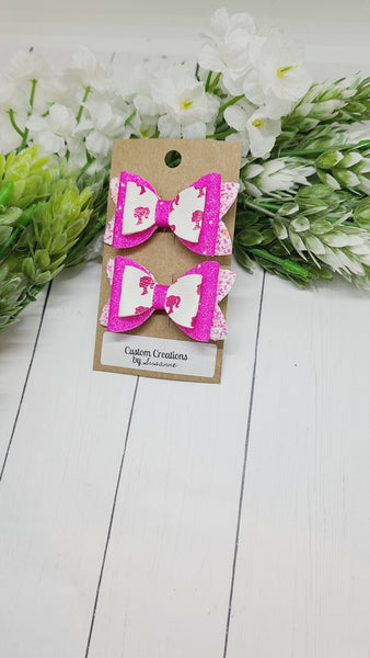 Pink Girl Pigtail Set
