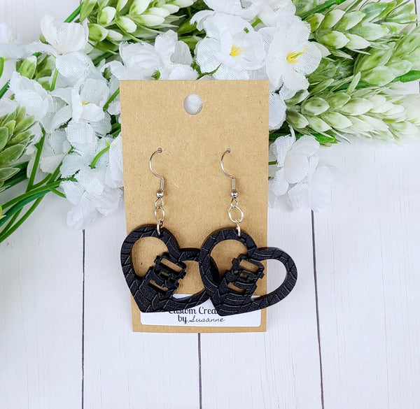 Jeep Heart Earrings