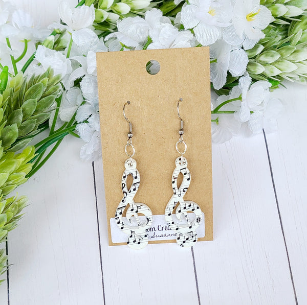 Treble Clef Earrings
