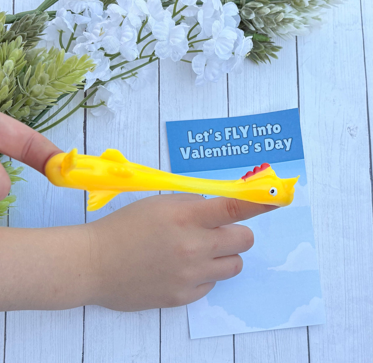 Flying Chicken Valentine Cards – Custom Creations by Susanne