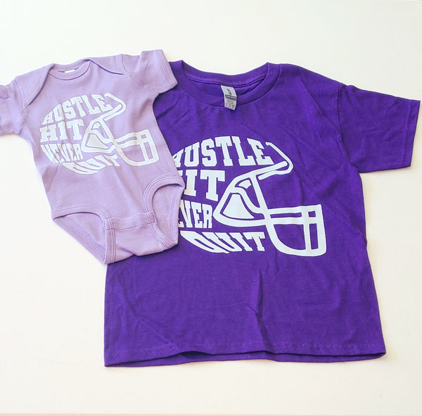 Purple Football Helmet