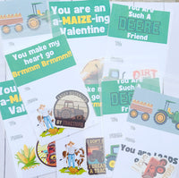 Farmer Sticker Valentine Card