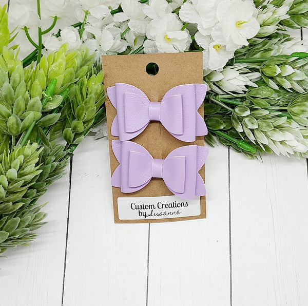 Solid Purple Pigtail Set
