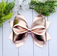 Rose Gold Pinch Bow