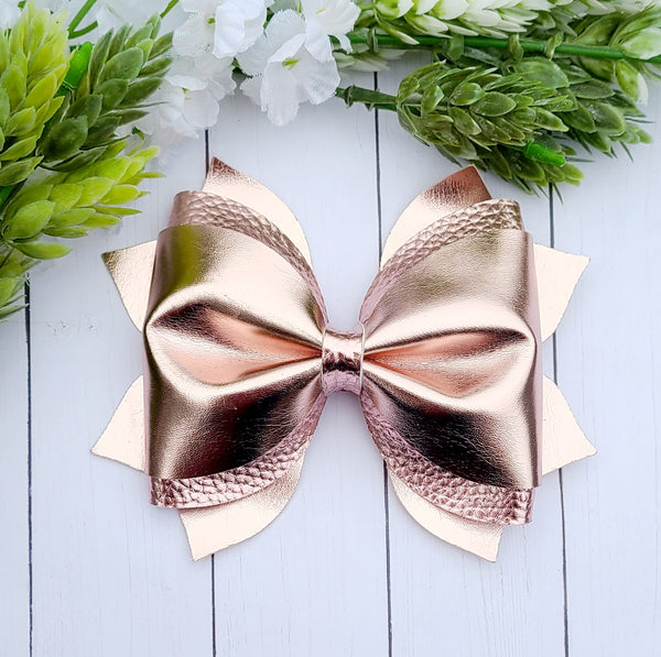 Rose Gold Pinch Bow