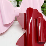 Glossy Scallop Bows