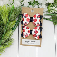 Lady Bug Pigtail Set