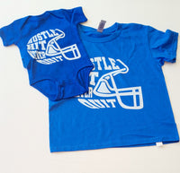 Blue Football Helmet