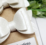 Pale Silver Pigtail Set