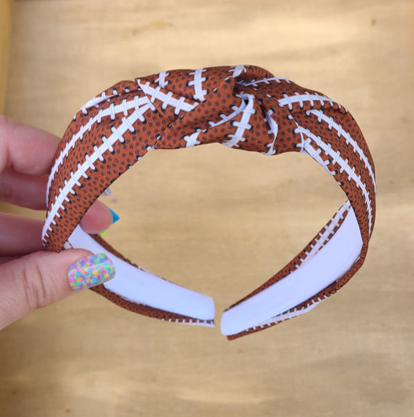 Football Top Knot Headband