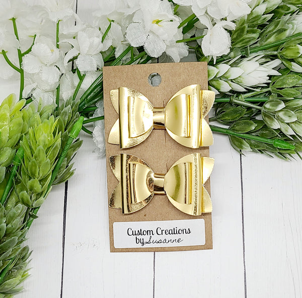 Shiny Gold Pigtail Set