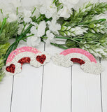 Rainbow Heart Clip