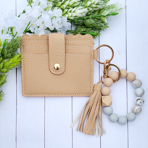 Tan Wristlet & Wallet