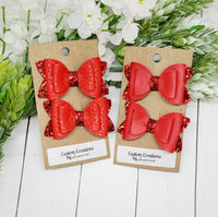 Solid Red Pigtail Set