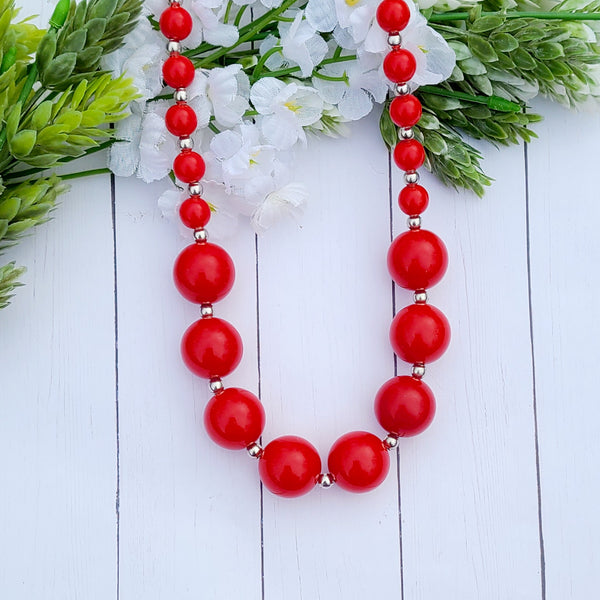 Red Bubblegum Necklace