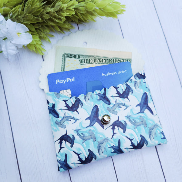 Shark Week -- Card Purse