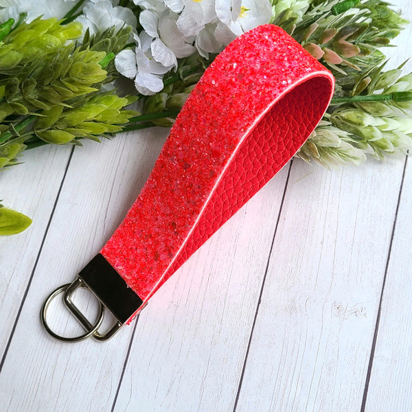 Hot Pink Double Sided Wristlet