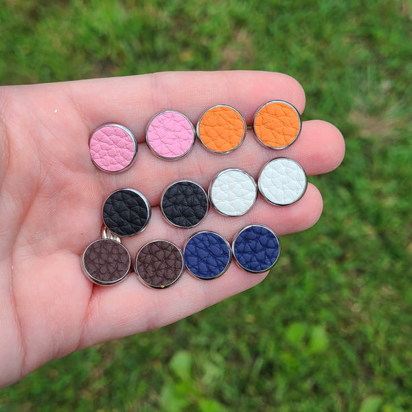 Matte Button Earrings