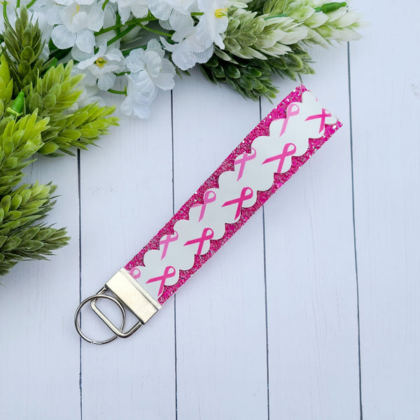 Breast Cancer Awareness Wristlet