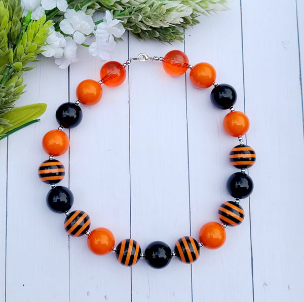 Striped Halloween Necklace