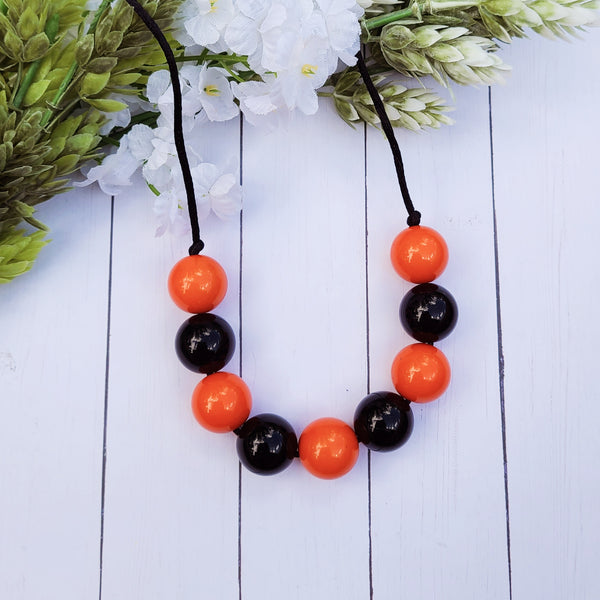 Orange & Black Necklace