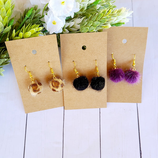 Pom Pom Earrings