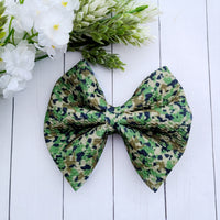 Camo Fabric Bow