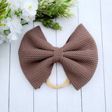 Brown Fabric Bow