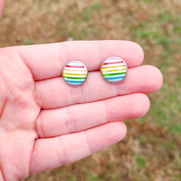 Rainbow Stripe Earrings