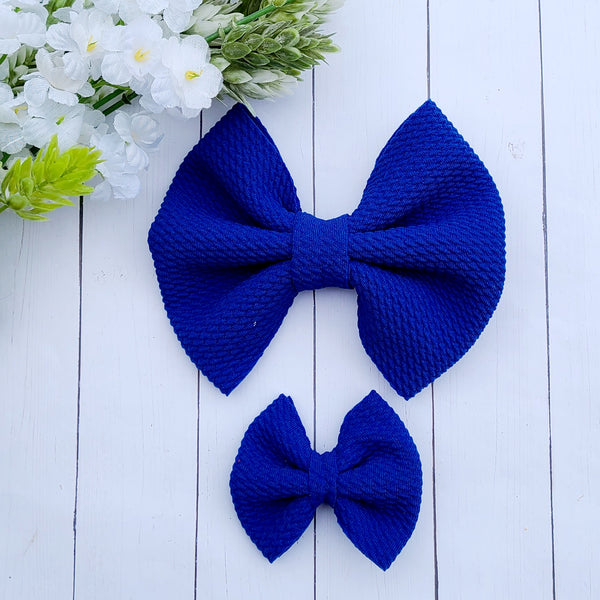 Royal Blue Fabric Bow