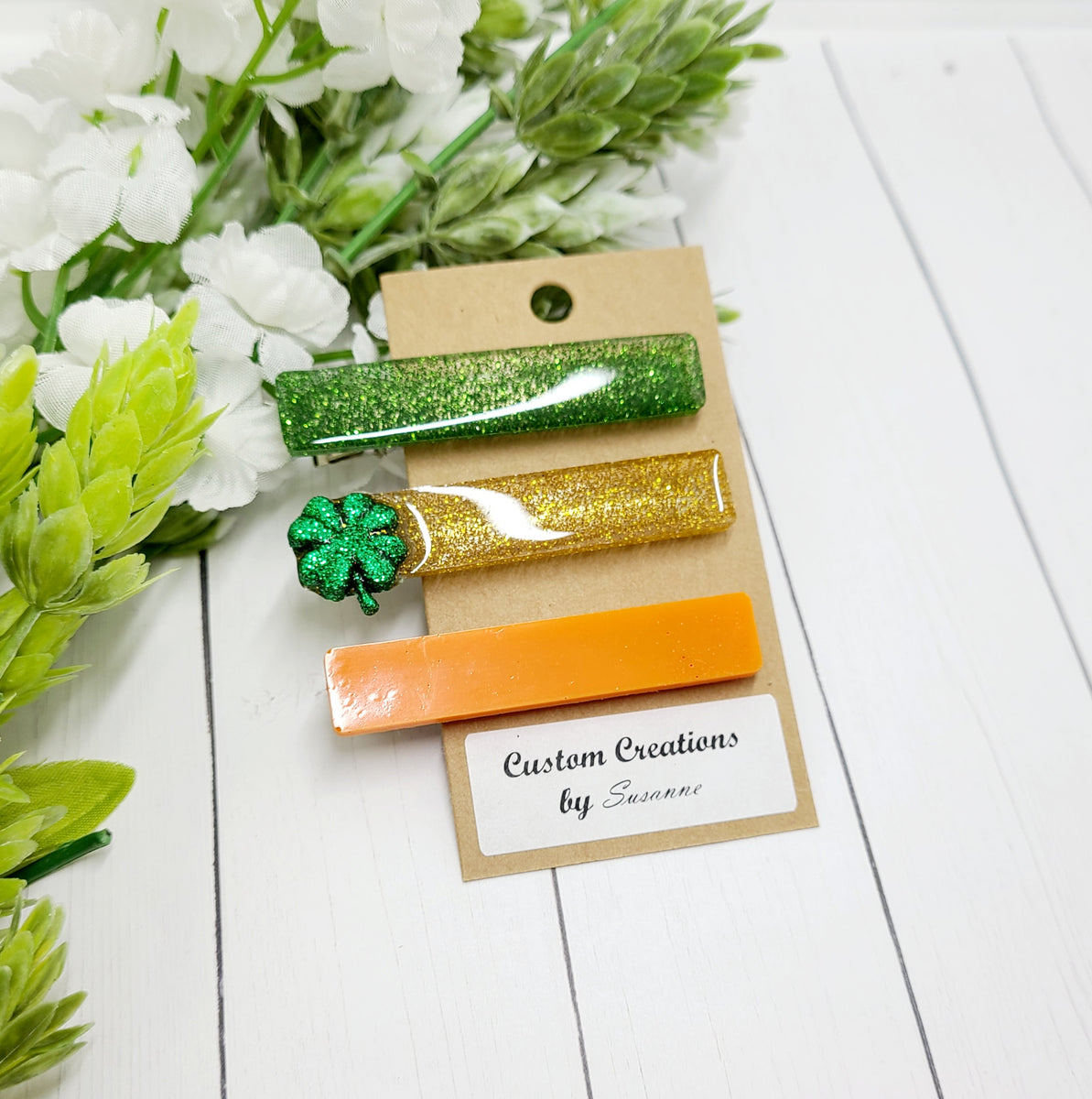 St. Pat 3 Bar Clips – Custom Creations by Susanne