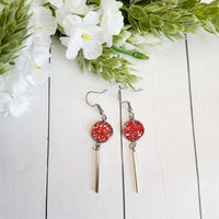 Straight Dangle Earrings (you pick color)