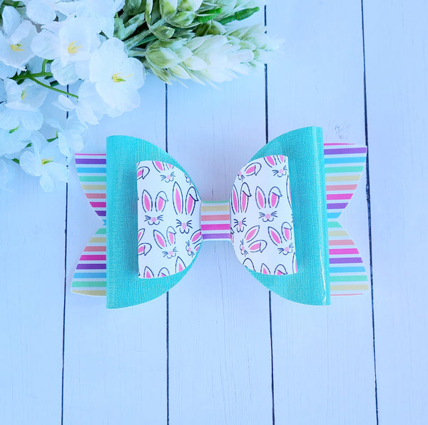 Bunny Stripe Big Bow
