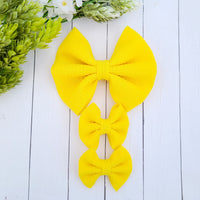 Yellow Fabric Bow