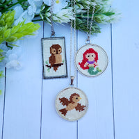 Cross Stitch Necklaces