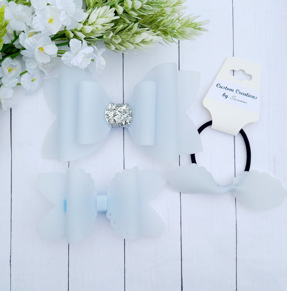 Pale Blue Pool Bow