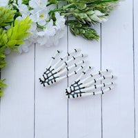Skeleton Hair Clip Set