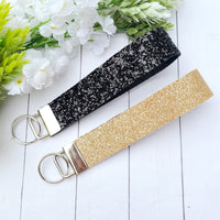 Snake/Gold & Black/Black Wristlet