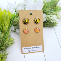 Halloween House Earring Set