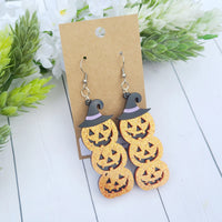 3 Pumpkin Stack Earrings