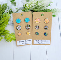 Colorful Cheetah Earring Sets