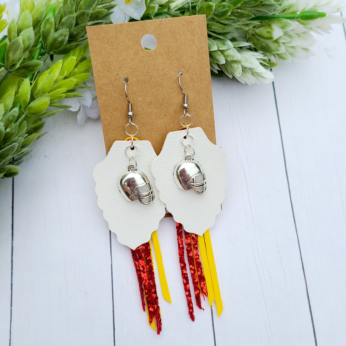 KC Helmet Earrings – Custom Creations by Susanne